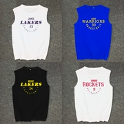 Lakers 23th James Vest Vest Kobe Cotton Bóng rổ Quần áo Thể thao Chiến binh Curryan Vai Harden - Áo vest cotton