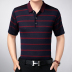 Mùa hè trung niên của nam giới nửa tay lụa trung niên lụa t-shirt nam ngắn tay màu rắn với pocket pocket top Áo phông ngắn