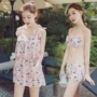 Áo tắm nữ ba mảnh 2018 mới siêu cổ tích Hàn Quốc mùa xuân nóng nhỏ nước hoa bảo thủ che bụng bầu sinh viên áo tắm bikini 2 mảnh