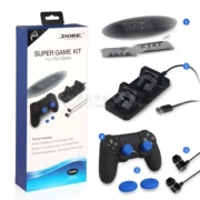 DOBE gốc ps4 pro máy chủ cơ sở mỏng khung xử lý sạc tai nghe rocker nắp silicone bảo vệ - PS kết hợp