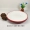 Cờ sáng tạo màu đỏ mờ trắng tròn đĩa sâu đĩa ăn tối nhà hàng khách sạn nhà hàng món ăn đĩa sứ đẹp bộ đồ ăn - Đồ ăn tối