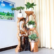 Root khắc khung tự nhiên tổng thể sàn tất cả gỗ rắn đứng cây gốc cơ sở phòng khách trong nhà gỗ khắc trang trí khung cây cảnh - Các món ăn khao khát gốc
