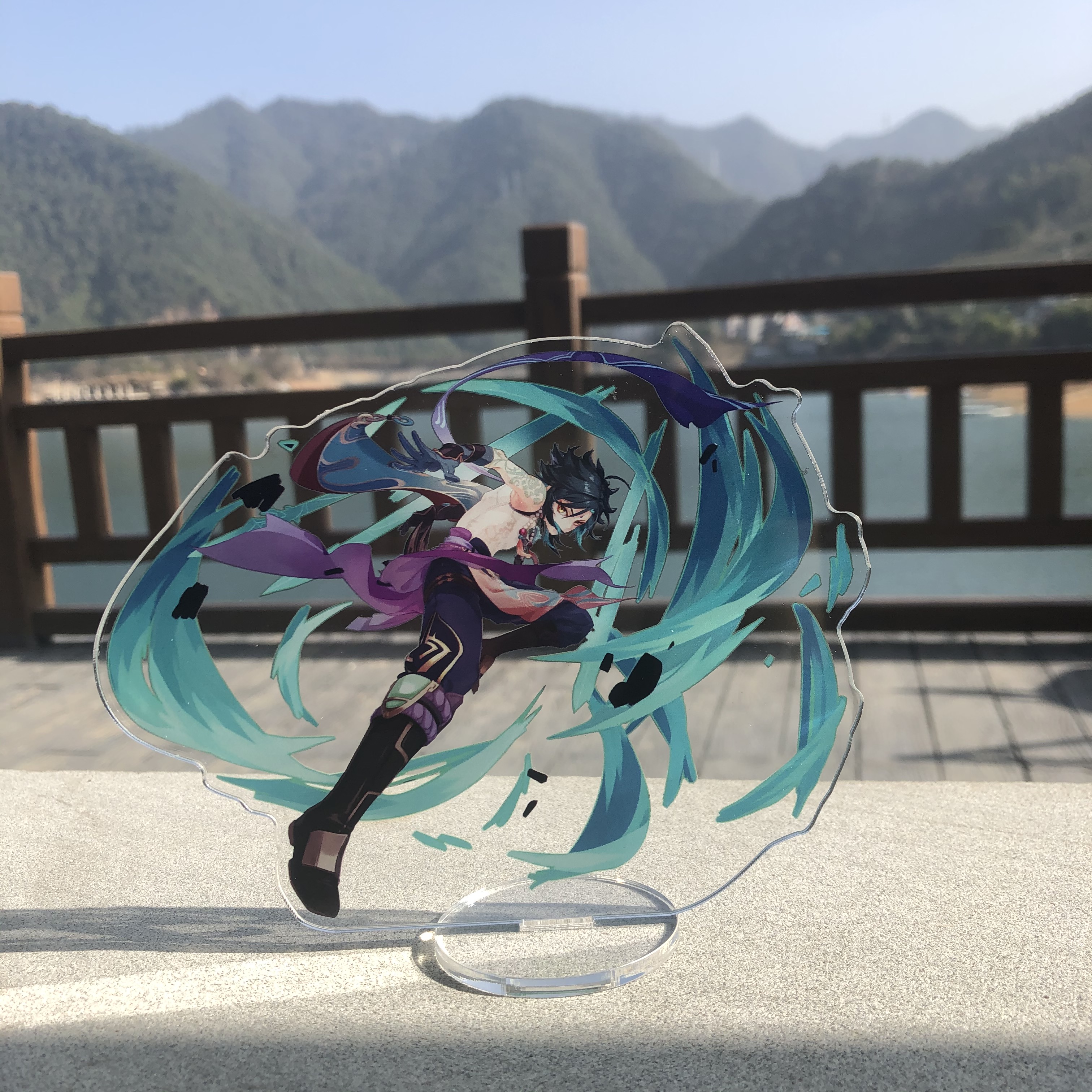 Mandrill 2primary god periphery Set up a brand Barbara  Granulated sugar smoke Fei mountain elf Set up a brand transparent Human form Acrylic Ornaments Customizable