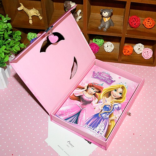 包邮 白雪公主 韩国可爱 创意小学生32k密码本儿童带锁日记本正品