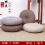 Linen vải tròn futon đệm sàn tatami dày thiền thiền bảng cửa sổ vịnh yoga - Ghế đệm / đệm Sofa thảm trải ghế gỗ đẹp