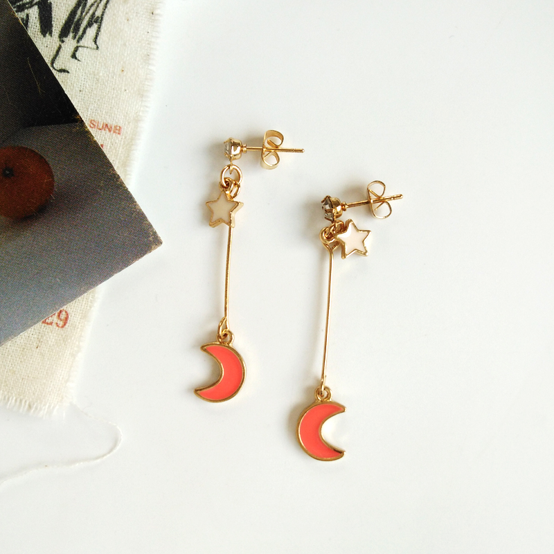 BlackSpecial Offer feedback temperament Spring and summer new pattern love Pearl Earrings Sweet Versatile Earrings Collection girl Ear Studs Ear clip