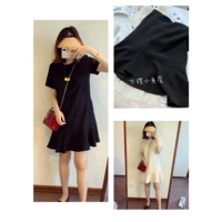 [R Соус] Американский Th!Чистая Z Уксусная кислотная ткань!G 5K+Temprament Ruffled Classic Classic Dress