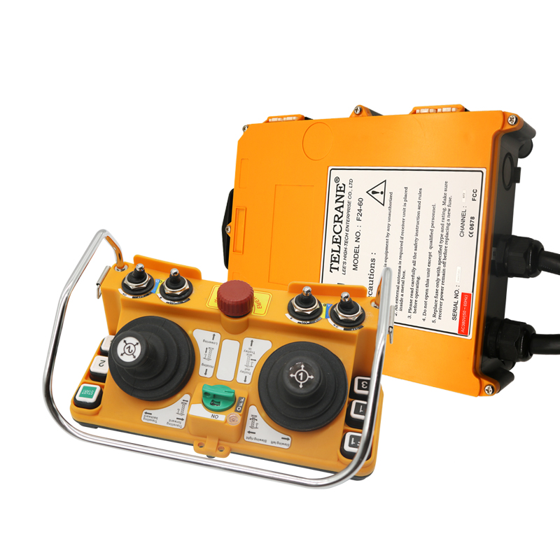 Send And ReceiveYu Ding F24-60 wireless Remote control Limitless adjust speed Crane Aerial crane Tower crane Crown block Driving Crane parts