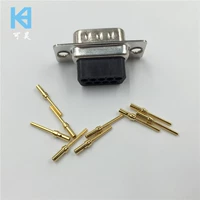 Tùy chỉnh 
            lạnh DB9 nam đầu RS232 áp suất-dòng DB9 kim nam ghế xe kim mạ vàng phích cắm D-SUB9PIN