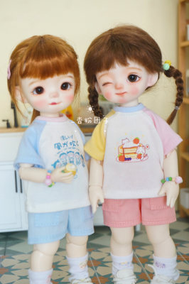 taobao agent [Summer short-sleeved items-Girls Collection] BJD Six-point baby clothes BJD Six-S sixth-point big fish body baby clothes