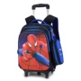 Trailer bag trường bag trường tiểu học nam ba bánh xe kéo túi trường trẻ em của hộp push-pull ba lô spiderman ba lô đi học