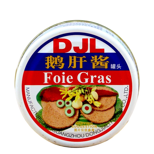 Французский DJL East Jiali Foie Gras 90g *4 Can Brawketneak с блюдами в стиле западных и открытой банкой