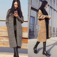 Áo len mùa xuân 2019 của phụ nữ Hàn Quốc áo len dài len đan len mới mùa xuân và mùa thu áo khoác nữ - Đan Cardigan áo len nữ form rộng