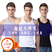 Áo len nam mùa hè không tay nam cotton bó sát thể dục thoáng khí cotton thoáng mát Thể thao mùa hè cotton vest - Áo vest