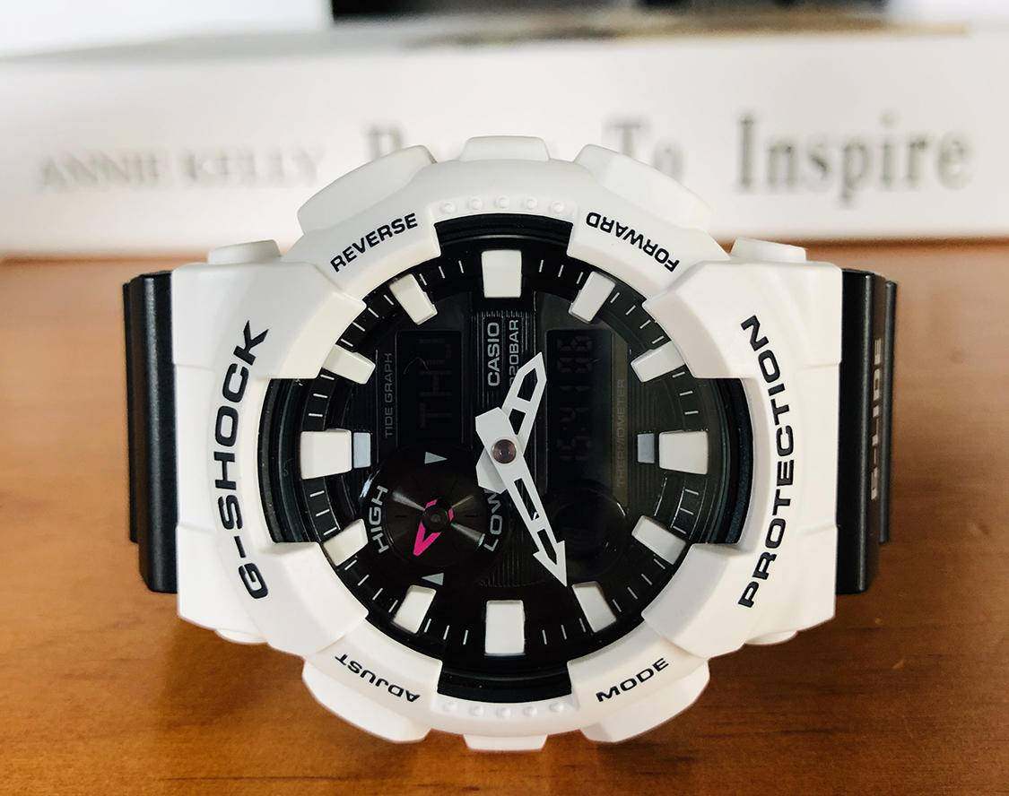 推出了一款男士见到就会爱上的运动双显防水手表:gax100b7a