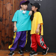 Trẻ em của đường phố trang phục múa chàng trai và cô gái jazz trang phục múa trẻ em của đường phố dance set hiphop hip hop quần áo hiệu suất