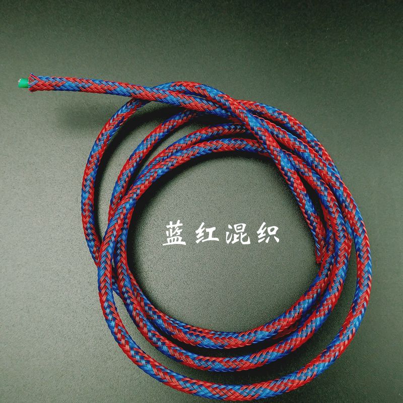 Blue And Red Blended FabricSnake skin net 4mm Polychromatic Optional Three weave Encryption type PET Woven net Nylon net Shock net