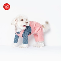 Thu đông 2018 mới quần áo thú cưng nhung kẻ sọc dụng cụ quần áo chó bib Sniff | Hàn Quốc đích thực - Quần áo & phụ kiện thú cưng quần áo cho chó con