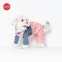 Thu đông 2018 mới quần áo thú cưng nhung kẻ sọc dụng cụ quần áo chó bib Sniff | Hàn Quốc đích thực - Quần áo & phụ kiện thú cưng quần áo cho chó con