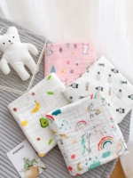 Детское хлопковое летнее банное полотенце, марлевое одеяло для новорожденных
