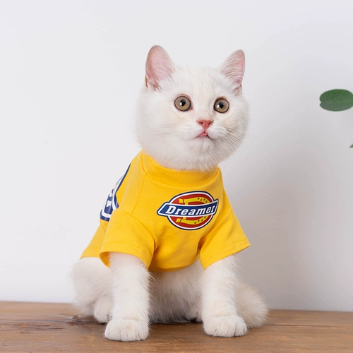 Модная бренда одежда для кошачьего кота весна и лето милая британская короткая толстовка Гарфилда Антивир