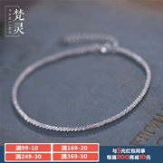 Trang sức bạc sterling thiết kế ban đầu đầy sao bầu trời vòng tay văn học nhỏ tươi sáng sang trọng món quà sáng bóng