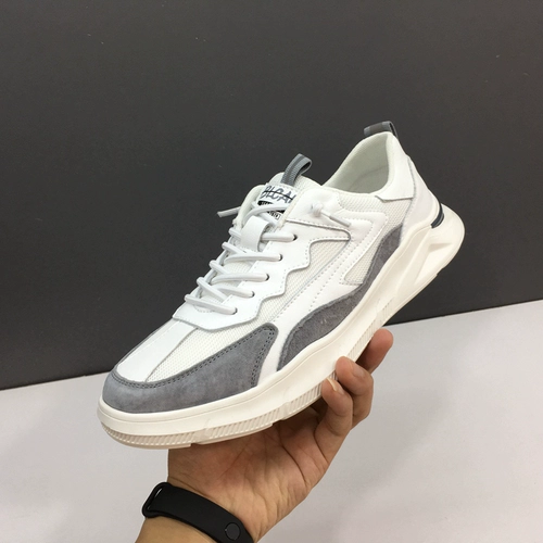 Летняя дышащая спортивная низкая трендовая спортивная обувь для отдыха, сезон 2021, из натуральной кожи