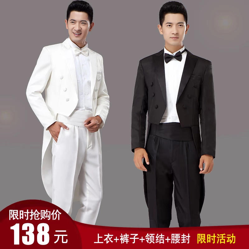 Bộ tuxedo nam bộ đồ mỏng phù hợp với người đàn ông hợp xướng phù hợp với màn trình diễn ảo thuật tuxedo - Suit phù hợp