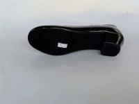 Черная низкая база каблука 3,5 см