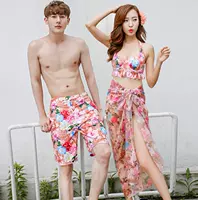 Áo ngực che bụng nhỏ bikini đôi quần đi biển suối nước nóng tụ tập áo tắm ba mảnh Hàn Quốc áo tắm nữ mỏng manh - Vài đồ bơi 	đồ đôi đi biển chụp hình cưới	