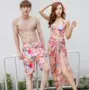 Áo ngực che bụng nhỏ bikini đôi quần đi biển suối nước nóng tụ tập áo tắm ba mảnh Hàn Quốc áo tắm nữ mỏng manh - Vài đồ bơi 	đồ đôi đi biển chụp hình cưới	