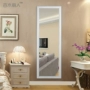 Trung Quốc màu trắng gỗ đầm gương treo tường phù hợp gương toàn thân gương nữ đơn giản cửa hàng quần áo dài gương với khung - Gương gương treo tường phòng khách