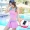 Áo tắm nữ bảo thủ nhỏ tươi tập hợp gợi cảm dễ thương bơi thể thao trường trung học phần chia nữ bảo thủ bãi biển - Bộ đồ bơi hai mảnh