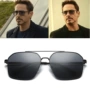 Kính râm Avengers 4 Iron Man Kính râm vuông nam Downey với kính râm Lái kính râm phân cực - Kính râm kính chống tia uv