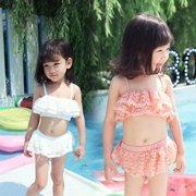 Cô gái áo tắm bé chia bộ bikini dễ thương sexy siêu đại dương áo tắm cô bé 2-12 năm áo tắm