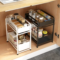 Кухонная платформа домашнего насосного приюта для хранения шкафа вниз по поставкам под раковиной, полка полки для хранения металла