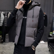Áo khoác vest nam mùa đông phiên bản Hàn Quốc cộng với xu hướng nhung xuống bông pad ấm vest vai mùa thu và áo khoác cotton nam áo khoác cotton - Dệt kim Vest