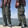 Thương hiệu thủy triều mùa hè DreamMaker lỏng lẻo Yu Wenle overalls hoang dã quần chín quần quần quần nam - Quần làm việc quần áo nam