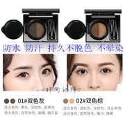 Air cushion nhuộm lông mày dạng kem lỏng ba trong một bút chì kẻ lông mày không thấm nước và không thấm mồ hôi không đánh dấu lâu dài bán cố định cho người mới bắt đầu