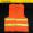 Dệt kim vải phản quang vest có thể được in cam phản quang vest trang web huỳnh quang quần áo vệ sinh phản chiếu vest