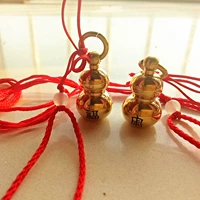 23G Сплошная медная тыква+красная веревка+выгравирована одно слово