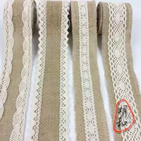 Сельский прост в стиле белый хлопковой край с ткани Jaoseki рука
