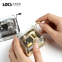 Sankyo phong trào cổ điển tay music box mini mạ vàng bạc music box sinh nhật sáng tạo món quà Ngày Valentine