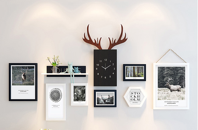 个性墙饰让家充满浓浓的艺术气息