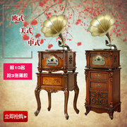 bán đầu đĩa than cổ Gramophone phòng khách retro loa lớn châu Âu đồng nguyên chất gỗ Bắc Âu cũ nhà cổ máy ghi âm vinyl hiện đại - Máy hát 	đầu đĩa than crosley