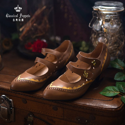 taobao agent Small Step Dance Student Shooting Shoes Leather Dwarf Heels Classical Doll Shoes Spot Spot Spot