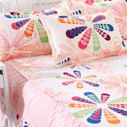 Mới cotton dày màu đặc phủ giường ngủ giường ngủ Zhuo đơn mảnh 1,5m1,8 giường trượt nệm nệm