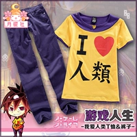 Cuộc sống trò chơi T-shirt áo sơ mi ngắn tay dài tay quần áo bộ tóc giả bộ anime xung quanh trang phục cosplay nam - Cosplay nami cosplay