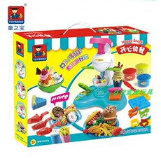 Пластилин 童之宝彩泥橡皮泥套装面条店雪糕店厨师儿童创意手工制作玩具