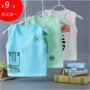 Trẻ em T-Shirt 2018 mùa hè mới chàng trai và cô gái vest cotton trẻ em bình thường vest chàng trai và cô gái không tay áo áo thun mùa đông bé gái